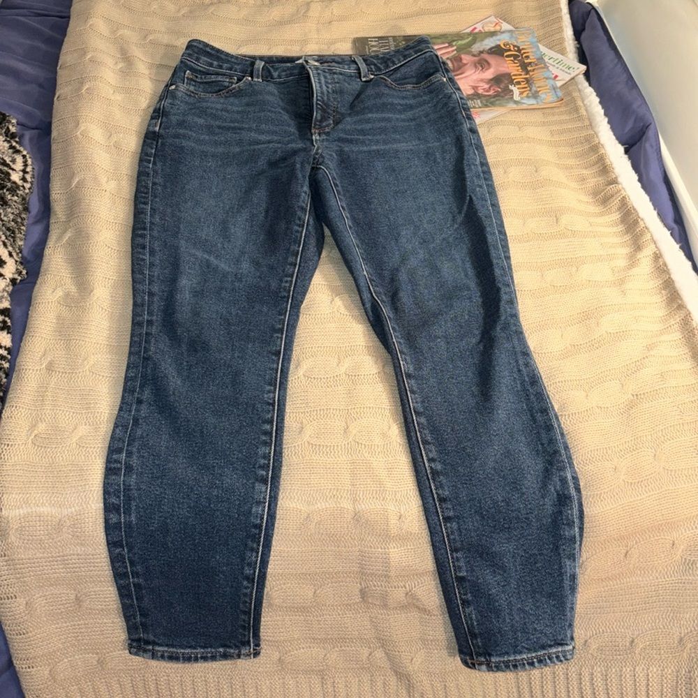 Loft Curvy High-Wait Skinny Ankle Jeans - size 27/4